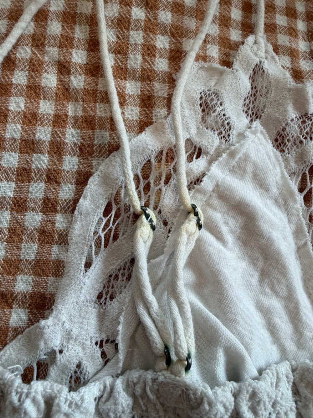 Free People One Lace Bralette with Floral Applique - White - Picture 3 of 4